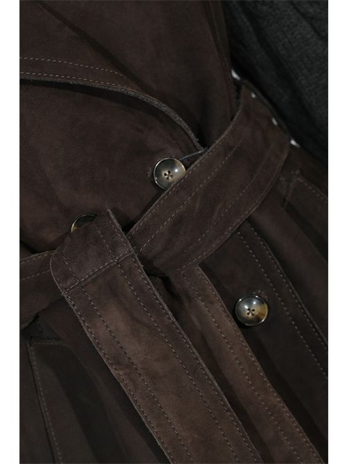 Trench Meissa in suede e maglia LEATHER AUTHORITY | MEISSA KNIT618